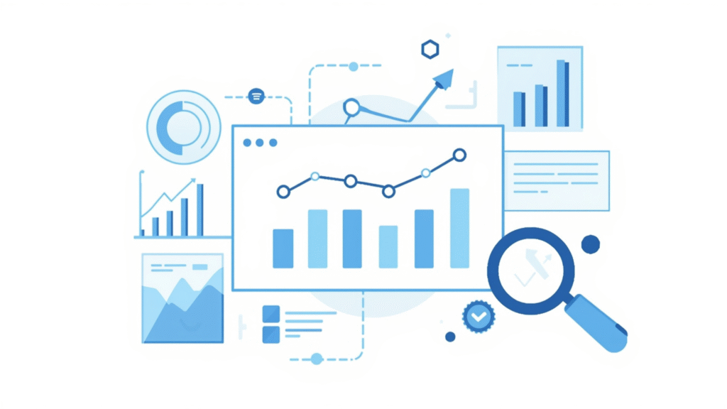 SEO Analytics dashboard displaying keyword and traffic performance — Data-Driven SEO.